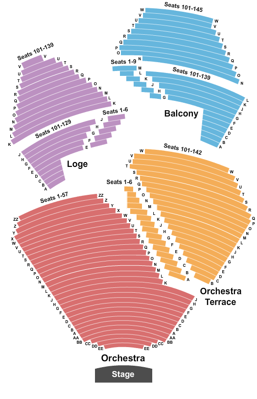 Segerstrom Center For The Arts The Notebook Seating Chart